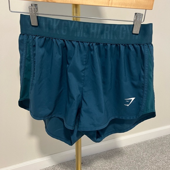 Gymshark Pants - Gymshark Women's Blue Athletic Shorts